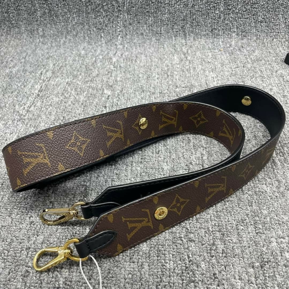 Louis Vuitton Brown and Black Monogram Strap